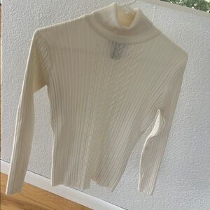 New York & Co. Women's White Turtleneck Sweater